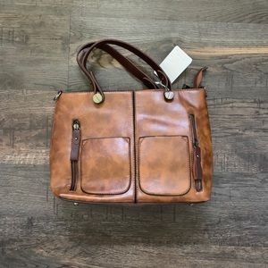 Ivy and Fig Faux Leather Bag